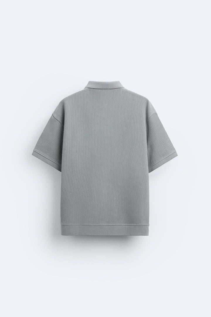 Korte Mouwen Polo in Crèmewit – Minimalistisch en Comfortabel