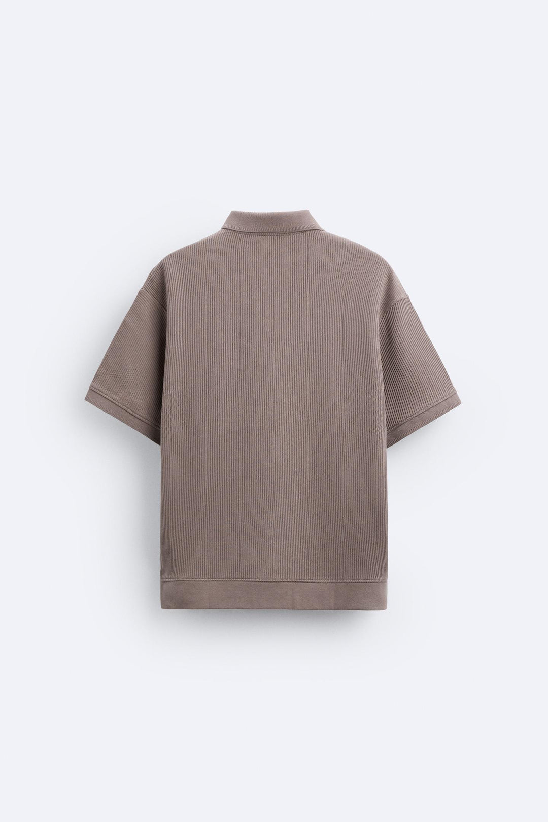 Korte Mouwen Polo in Crèmewit – Minimalistisch en Comfortabel