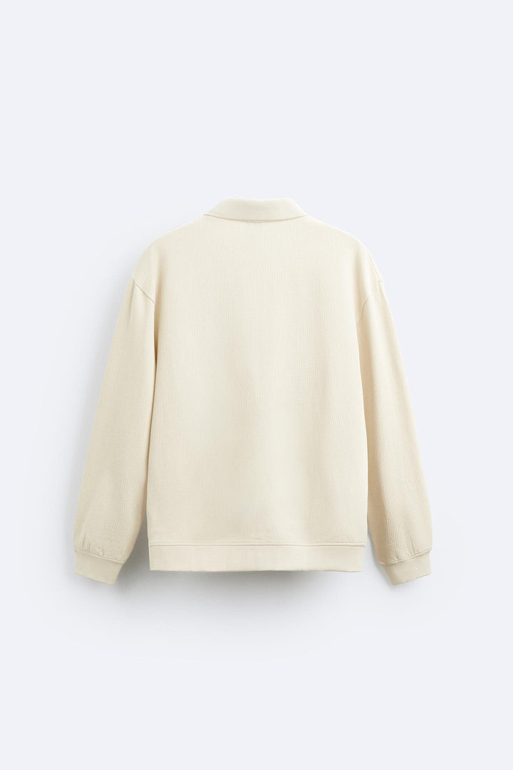 Beige pullover met polokraag – Casual stijl met elegantie