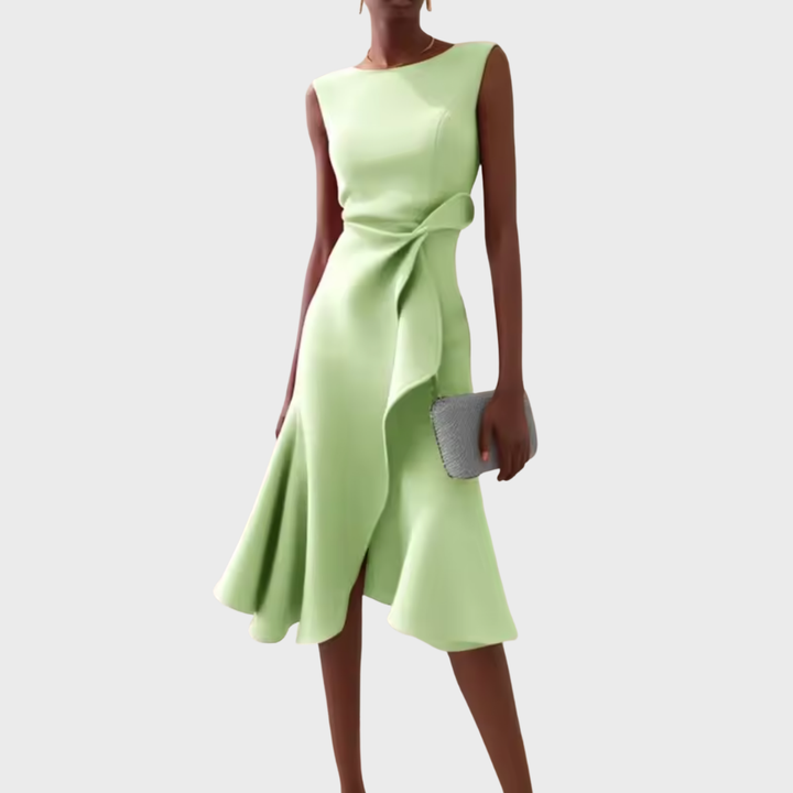 Sheila | Elegante Asymmetrische Midi Jurk