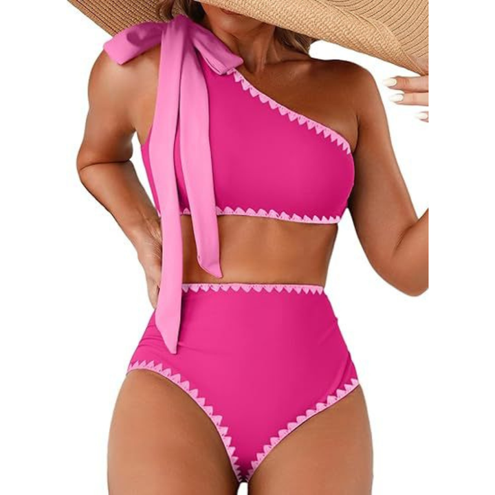 Marit | Hoge Taille One Shoulder Bikini