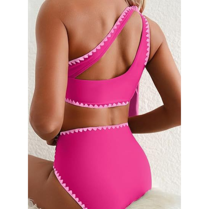 Marit | Hoge Taille One Shoulder Bikini