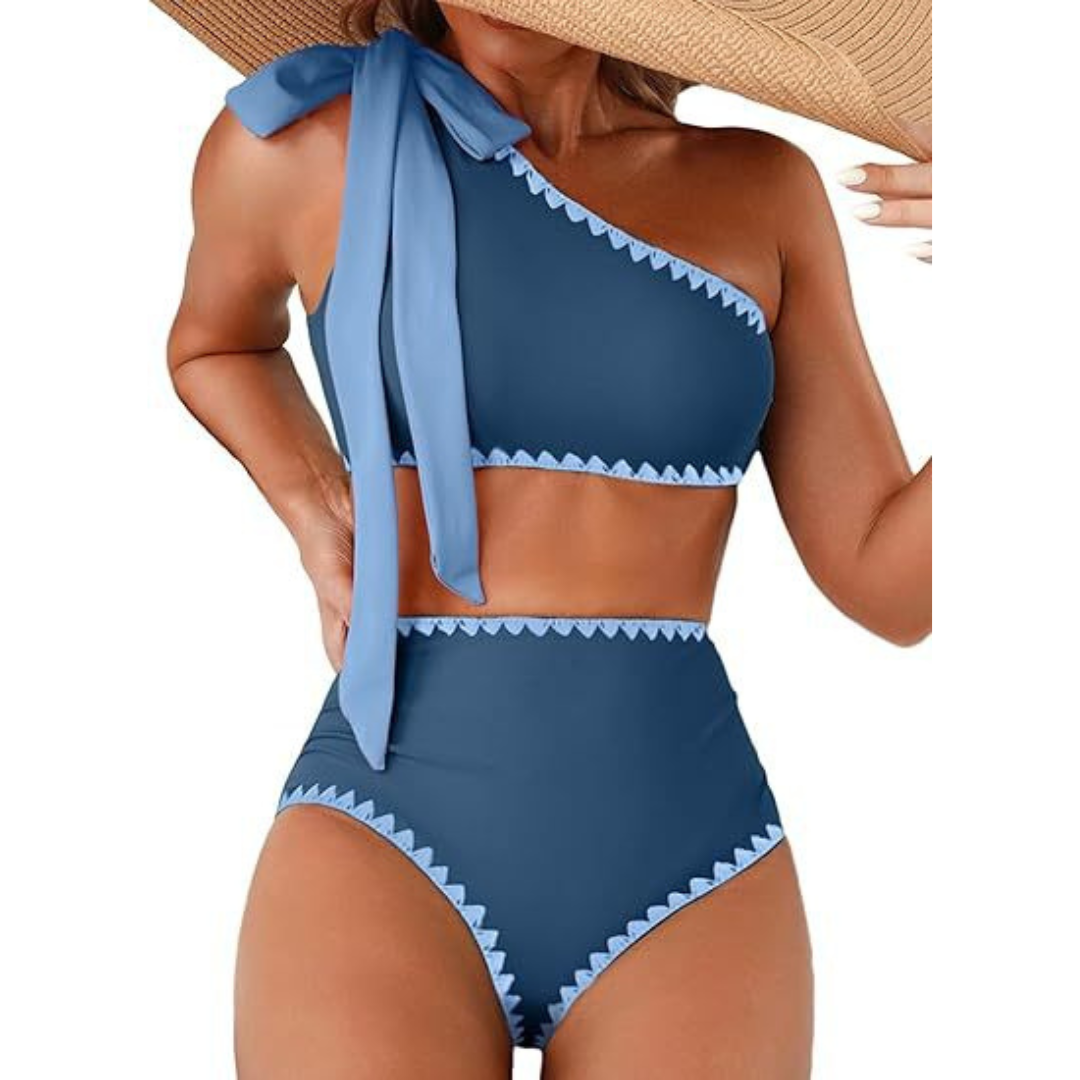 Marit | Hoge Taille One Shoulder Bikini