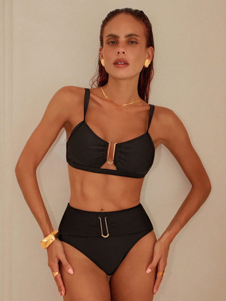 Anne | Bikini met Gouden U-Detail