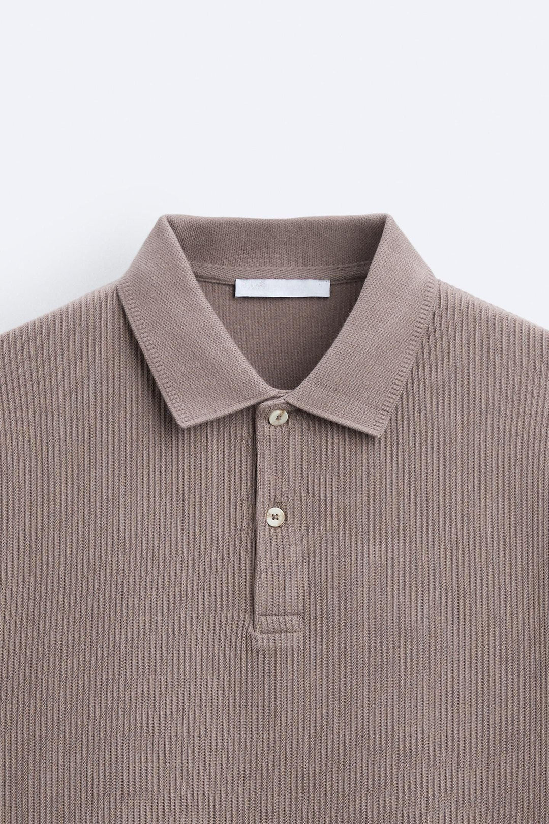 Korte Mouwen Polo in Crèmewit – Minimalistisch en Comfortabel