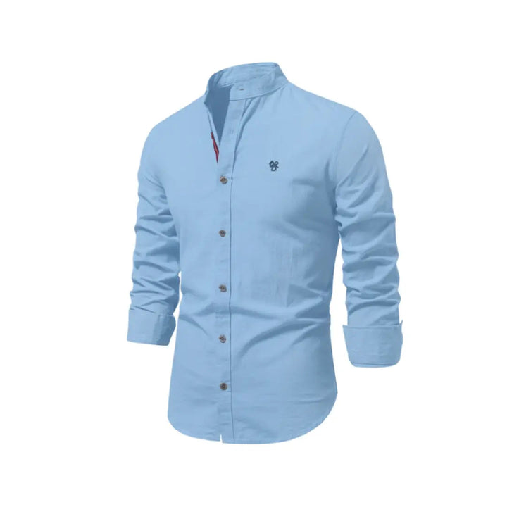 Heren Overhemd Slim Fit Knopen Casual Elegant