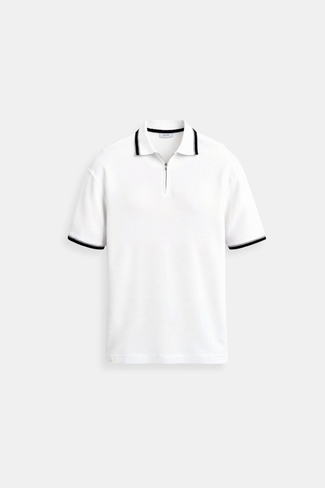 Klassiek Poloshirt met Rits en Contrastdetails