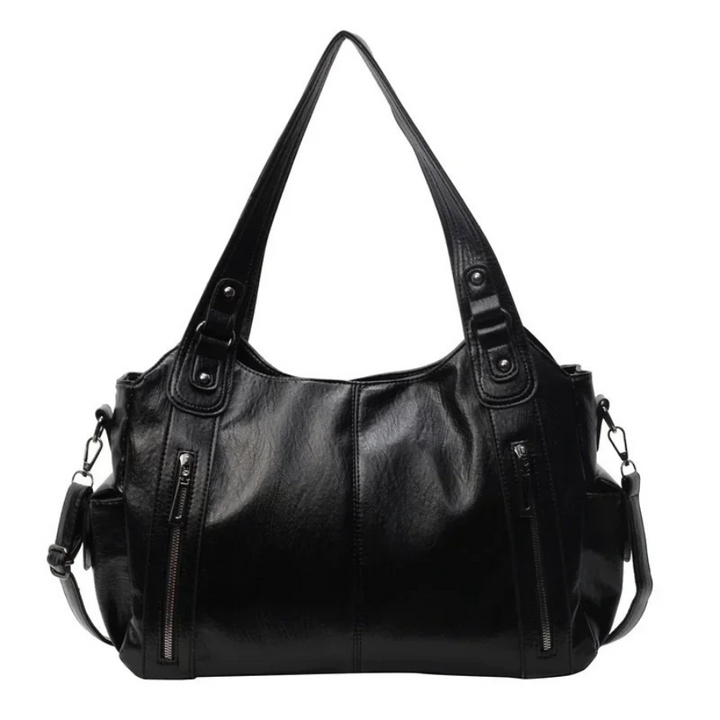 Uma | Leren tas met ritsen