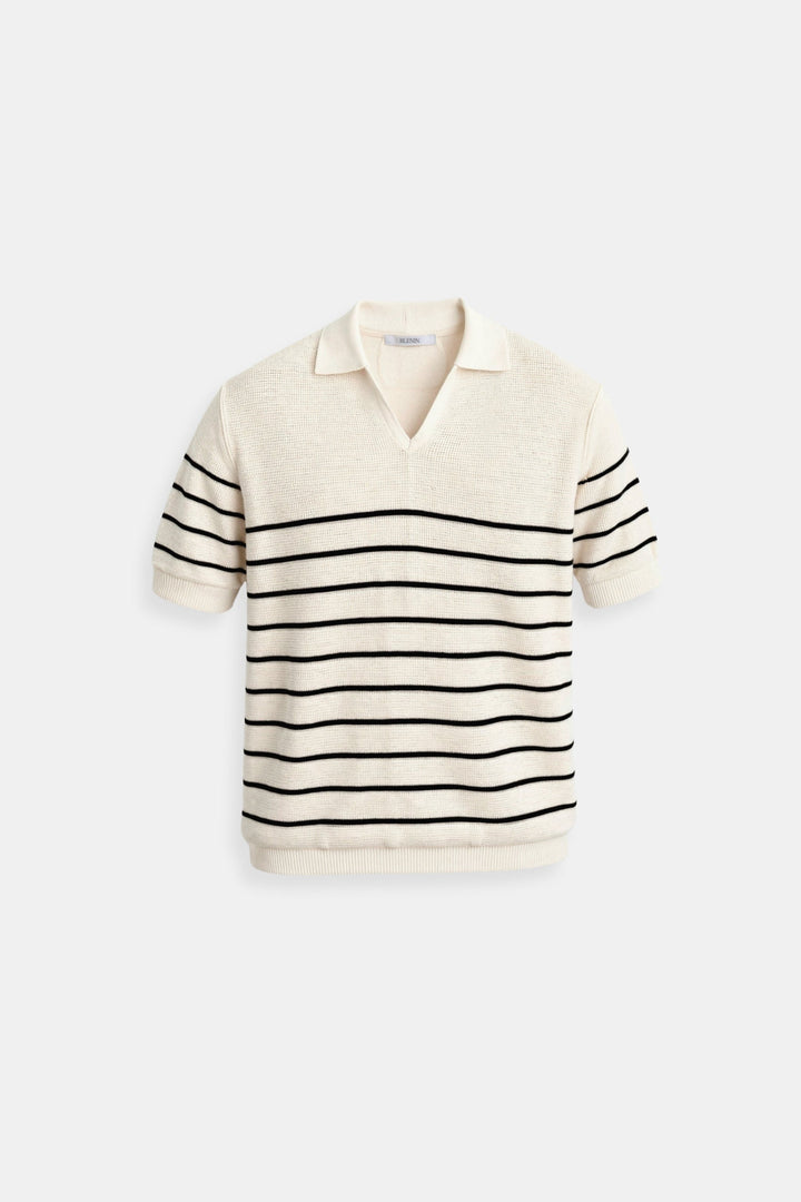 Gestreept herenpoloshirt met korte mouwen – Tijdloos &amp; Veelzijdig