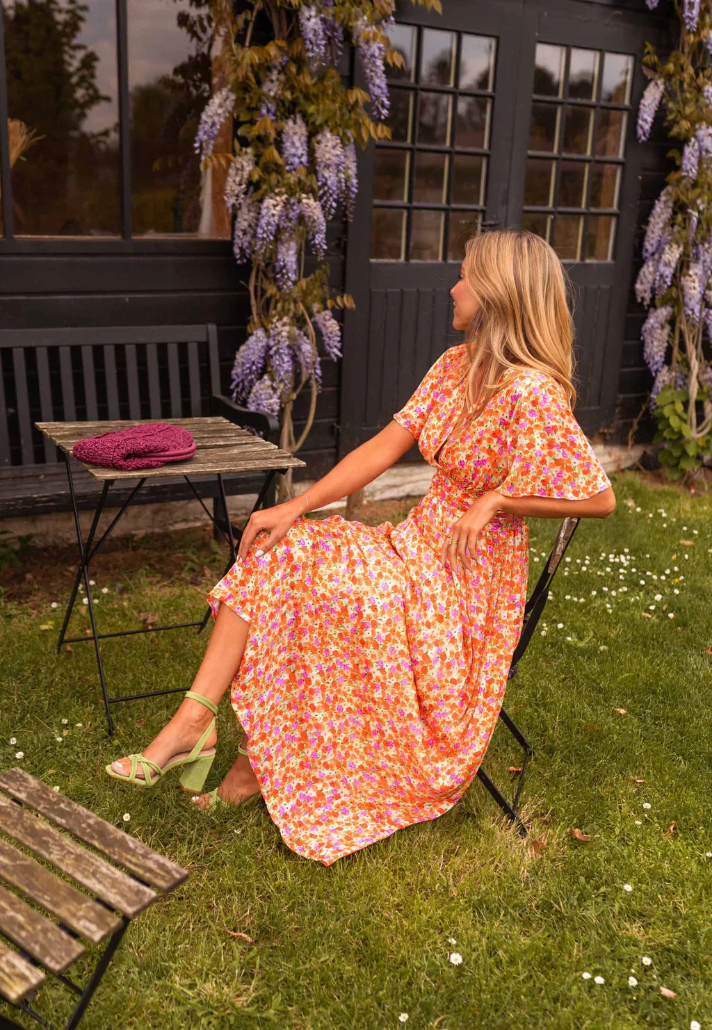 Maxi Bruiloftsgastjurk Pink & Rosa