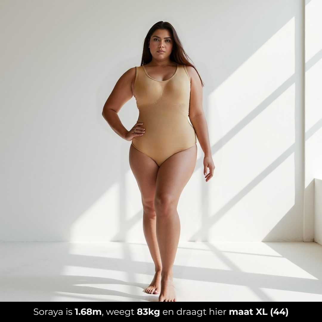 Vengee - Corrigerend Shapewear String Bodysuit met dikke bandjes