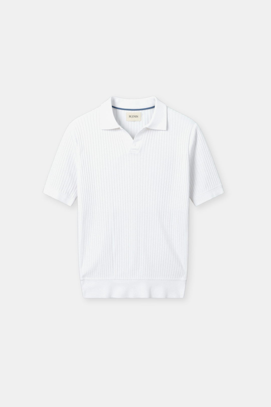 Geribd Heren Poloshirt met Korte Mouwen – Elegant & Tijdloos