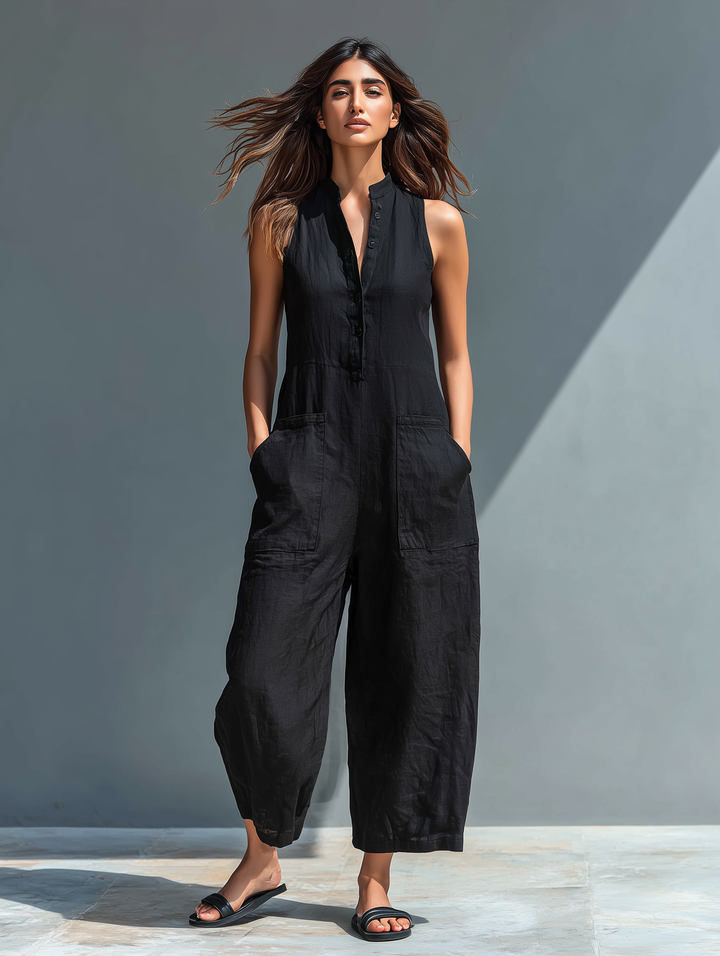 Lucinda | Elegante Mouwloze Jumpsuit