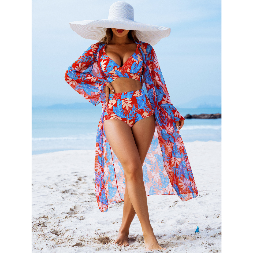 Floor | 3-delige Bikini Set met Gratis Cover-up