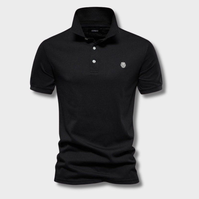 James | Tijdloos, smal gesneden herenpoloshirt