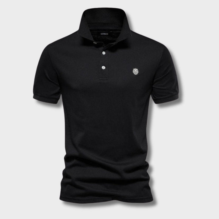 James | Tijdloos, smal gesneden herenpoloshirt