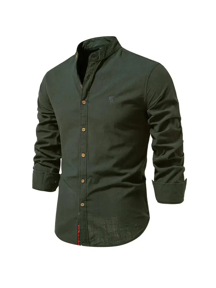 Heren Overhemd Slim Fit Knopen Casual Elegant