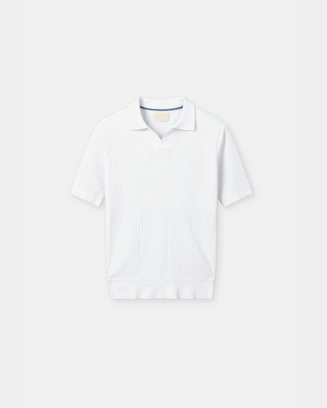 Heren Polo Wit Korte Mouw Minimalistisch Elegant