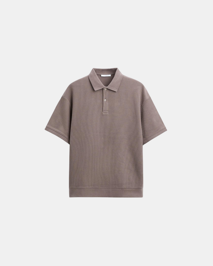 Heren Polo Structuur Korte Mouw Modern Elegant