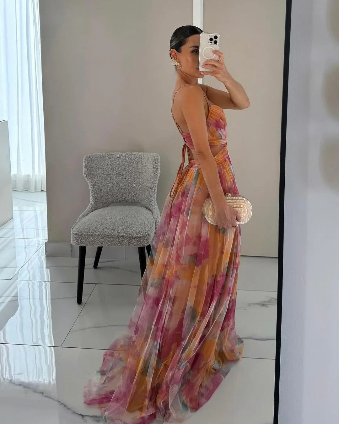 Maxi Zomerjurk met sleep