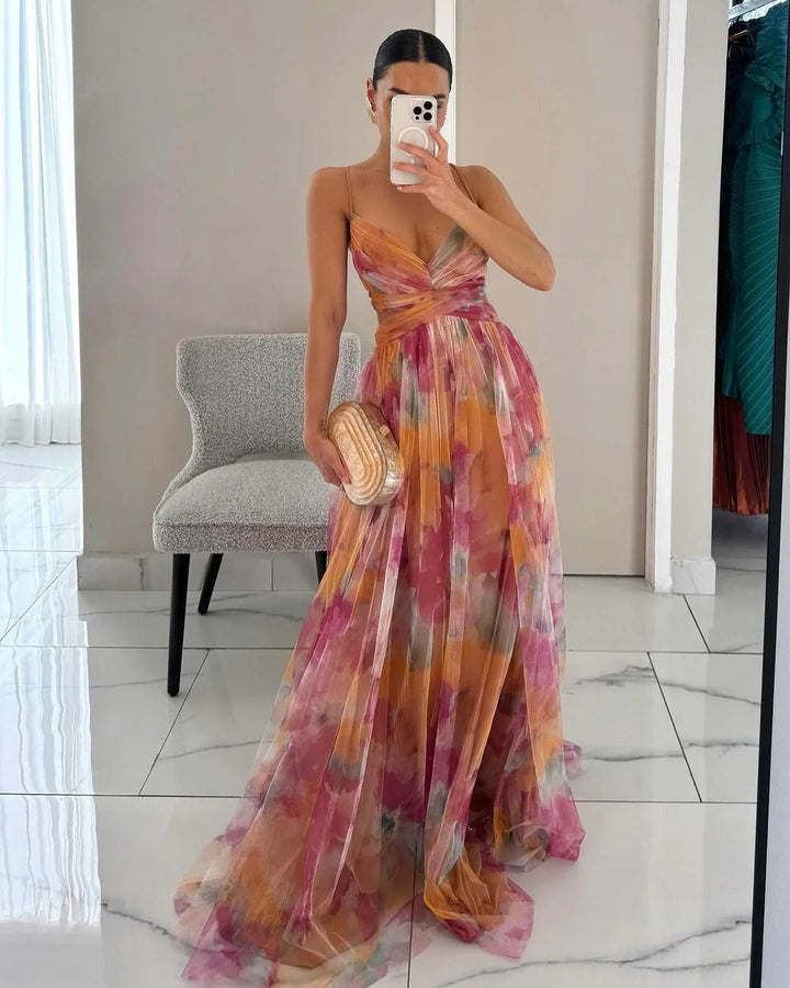 Maxi Zomerjurk met sleep