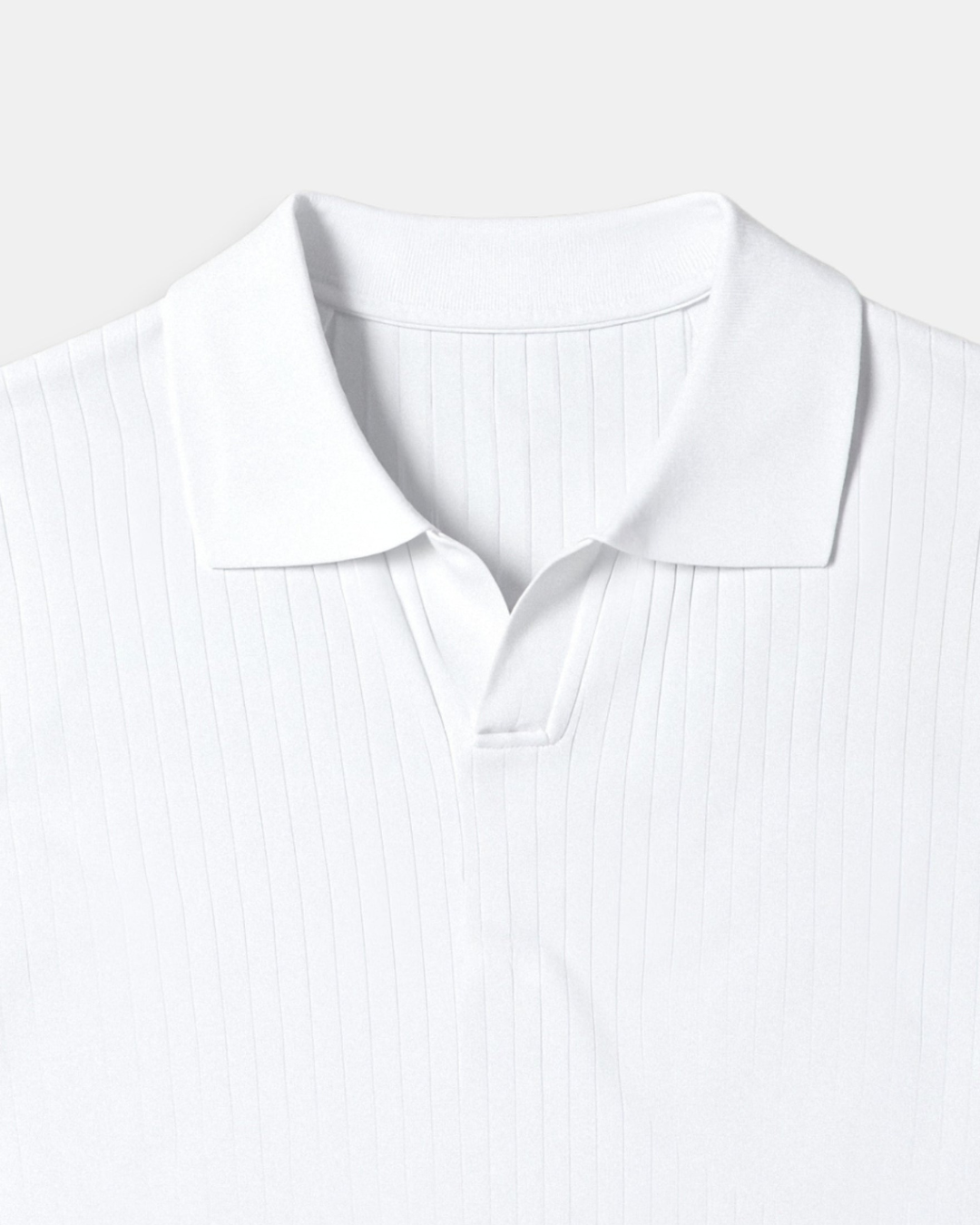 Heren Polo Wit Korte Mouw Minimalistisch Elegant
