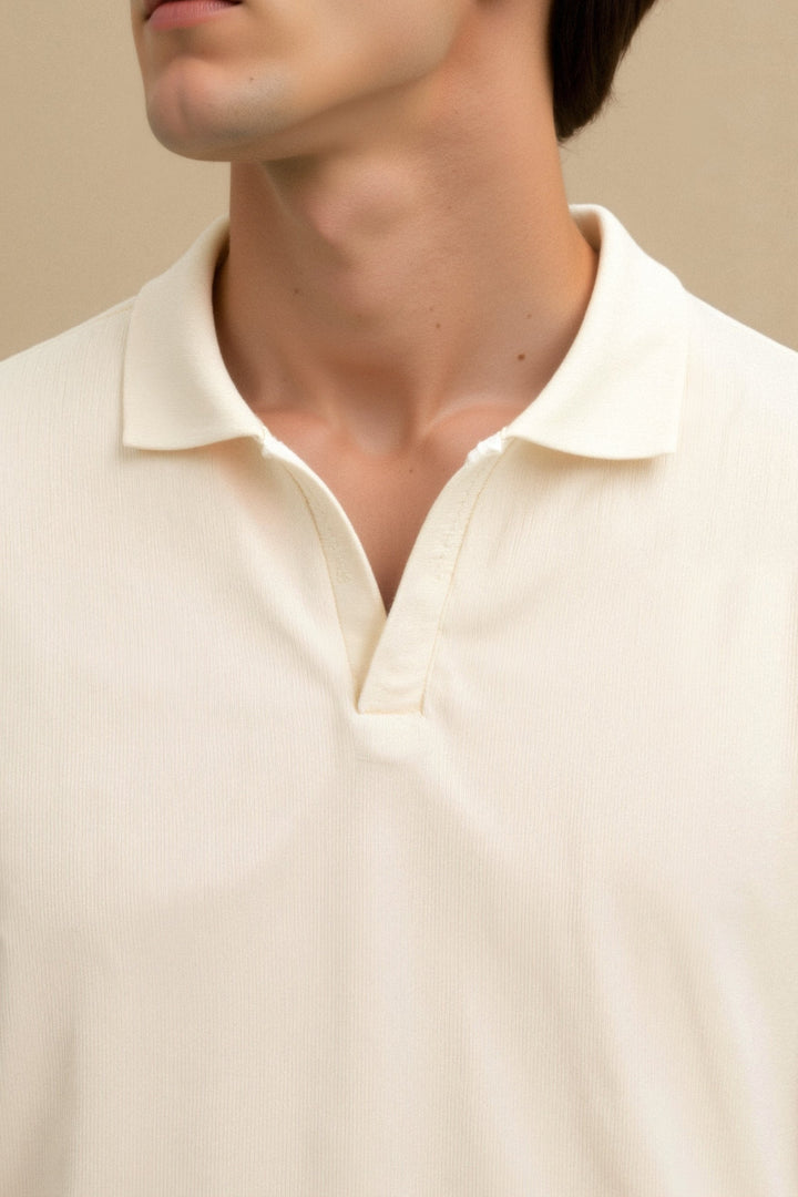 Heren Poloshirt in Beige – Elegant & Tijdloos