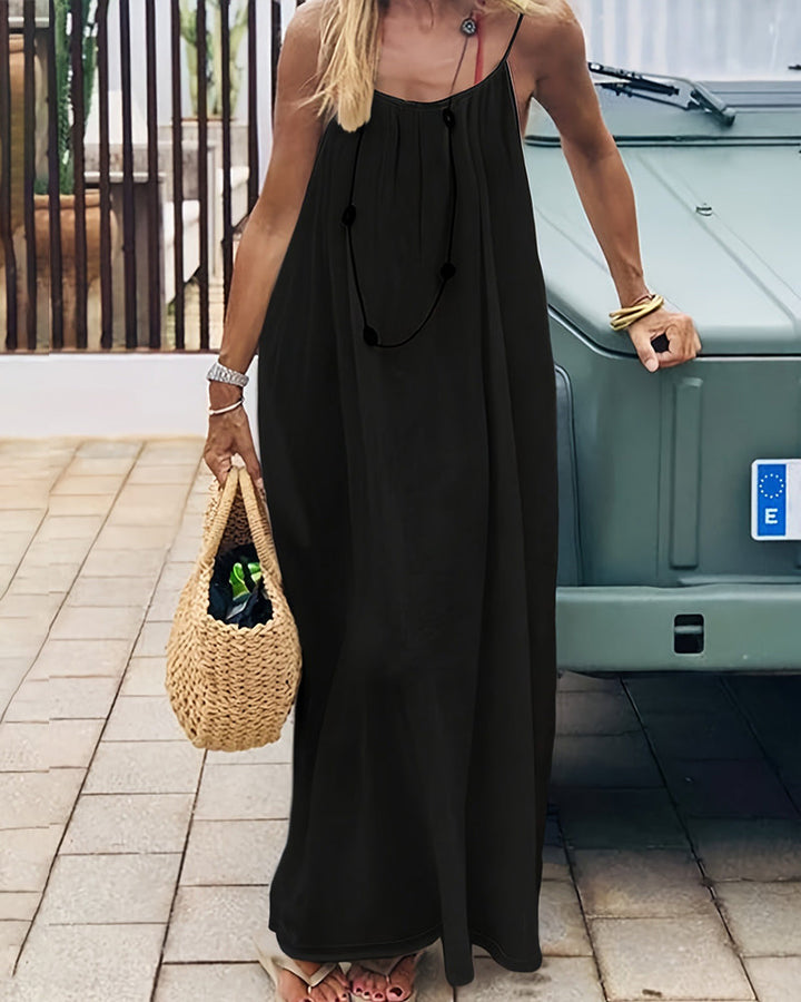 Maxi Jurk Solid Open Rug