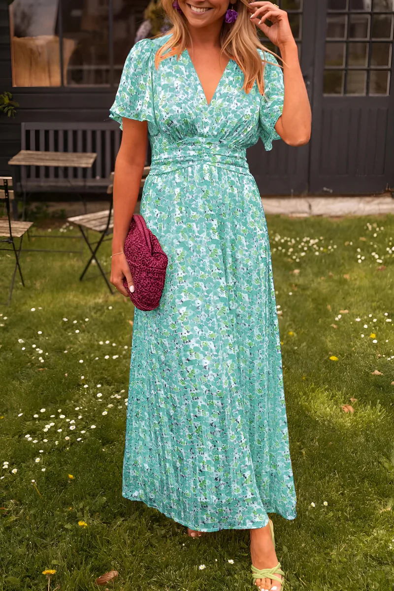 Maxi Bruiloftsgastjurk Pink & Rosa