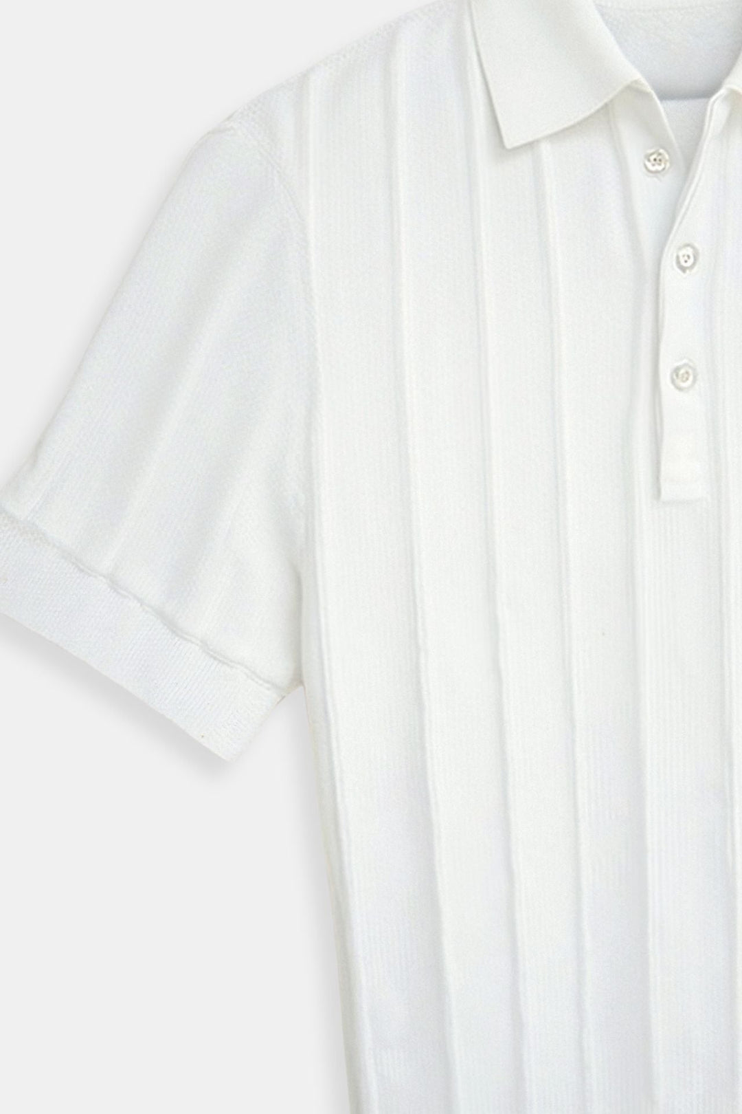 Elegante heren polo in het wit – Minimalistisch en tijdloos