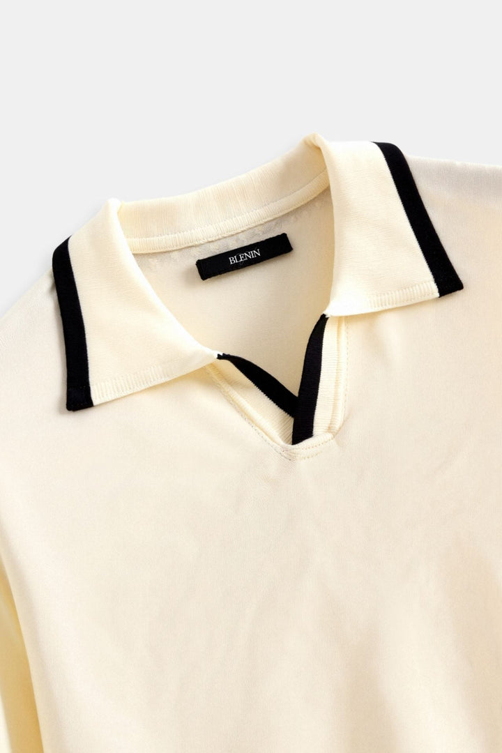 Heren Poloshirt met Contrastdetails – Elegant & Modern