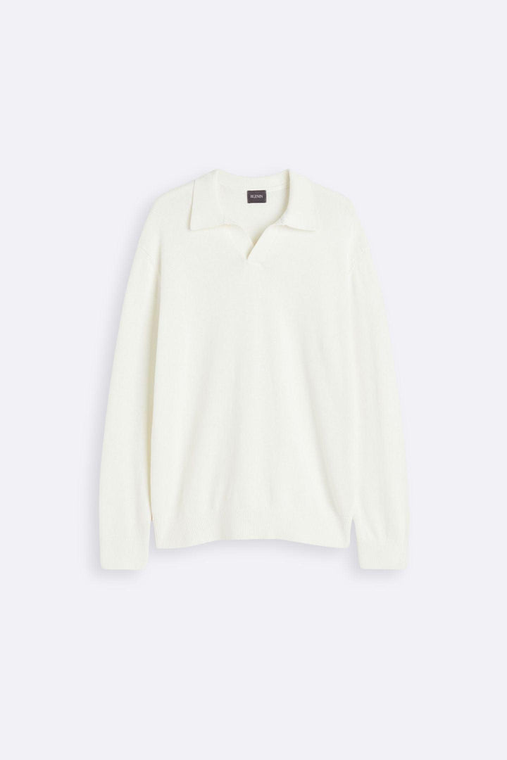 Elegante trui met open kraag voor stijlvolle looks