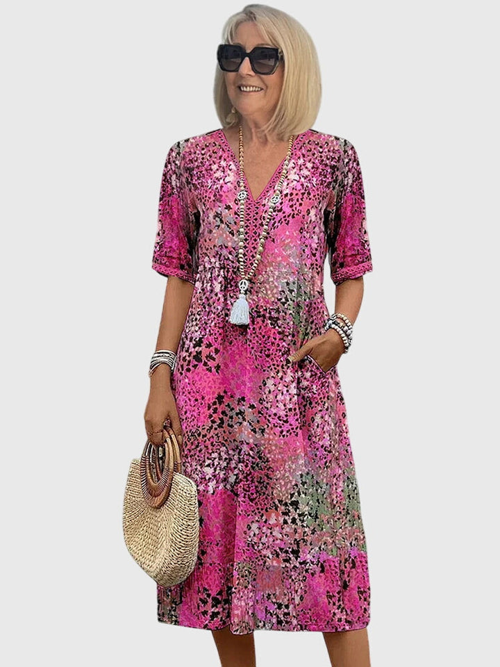 Bella | Florale Midi Jurk