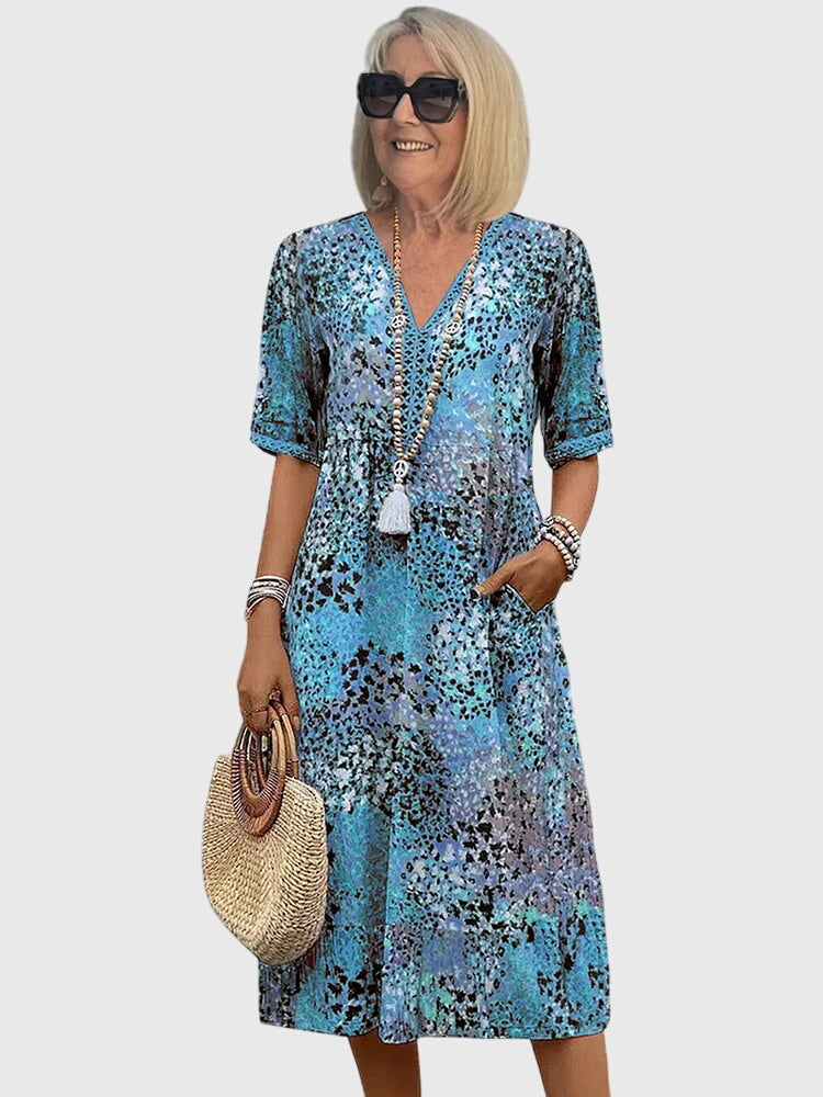 Bella | Florale Midi Jurk