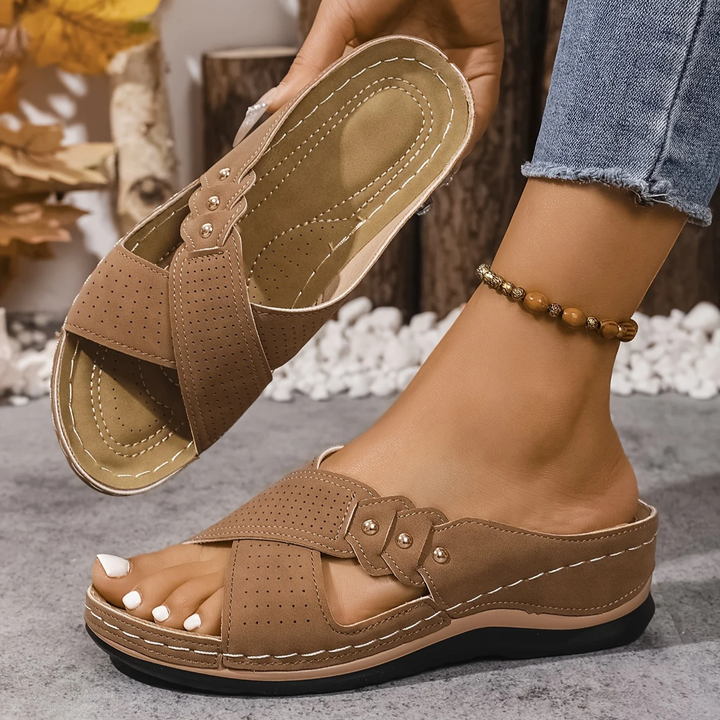 Pascalle | Orthopedische Wedge Sandalen