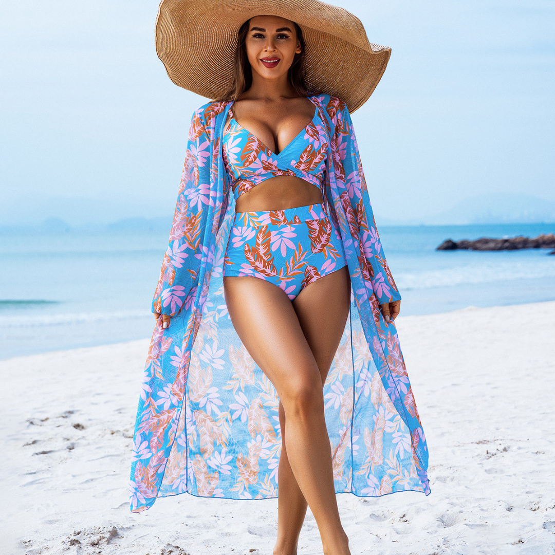 Floor | 3-delige Bikini Set met Gratis Cover-up