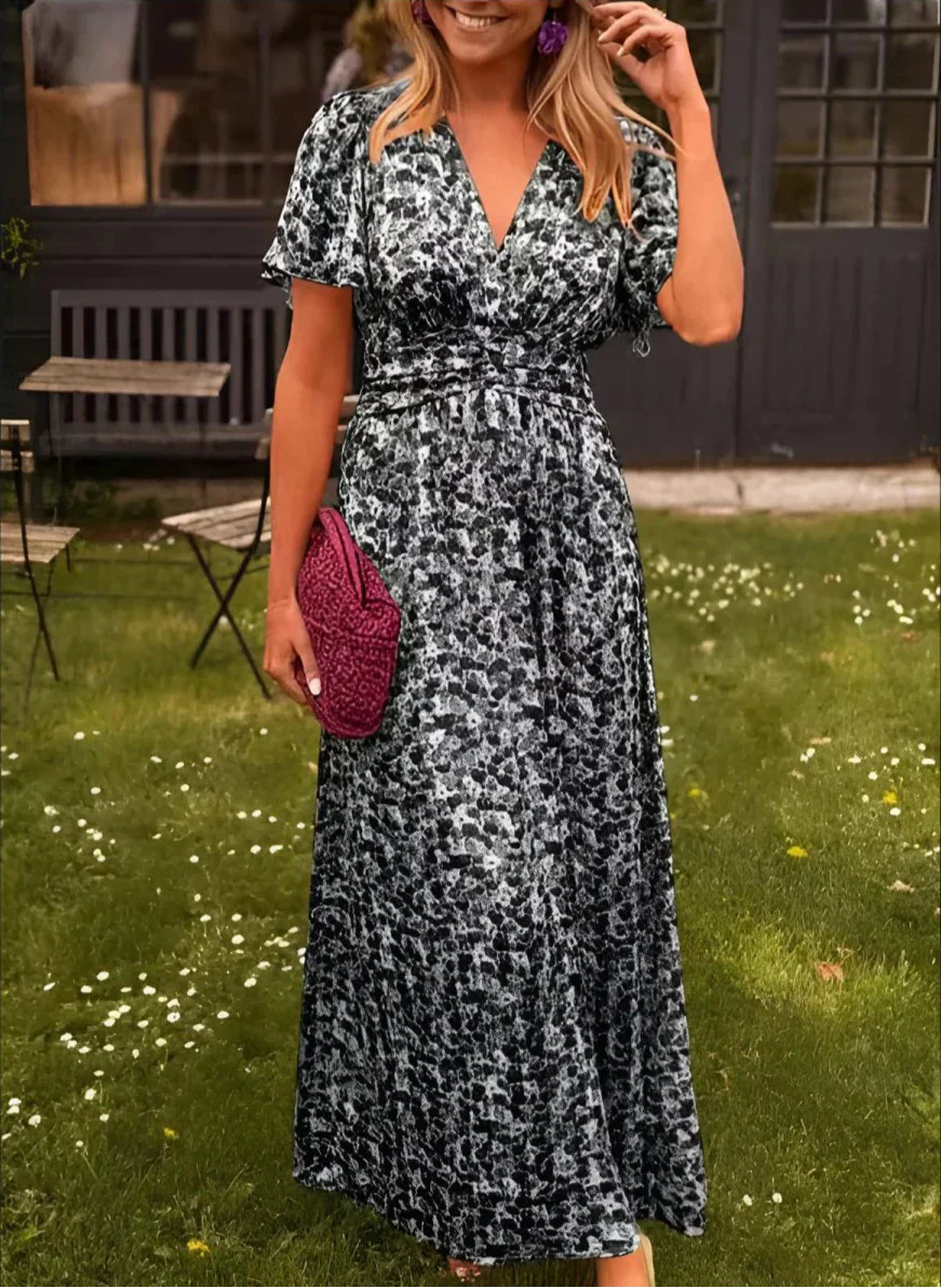 Maxi Bruiloftsgastjurk Pink & Rosa
