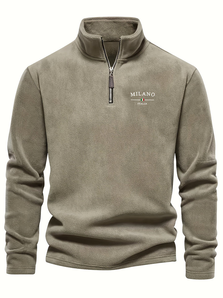 Heren Trui Half Zip Casual Warm Comfort
