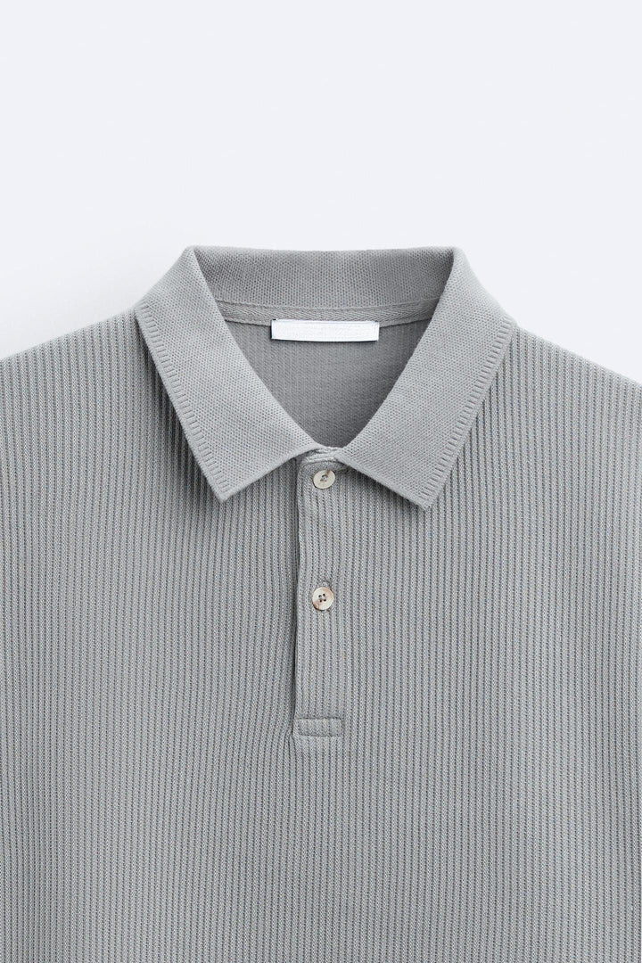 Korte Mouwen Polo in Crèmewit – Minimalistisch en Comfortabel