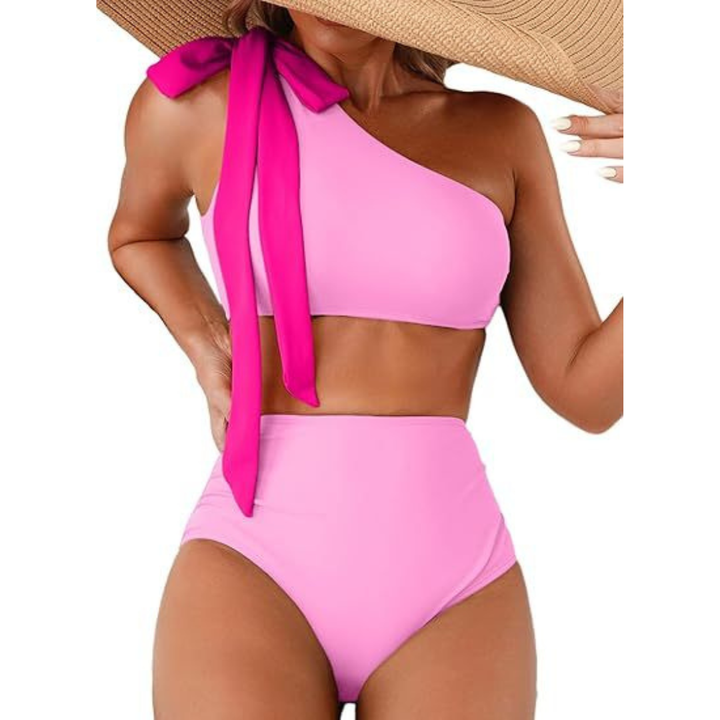 Marit | Hoge Taille One Shoulder Bikini