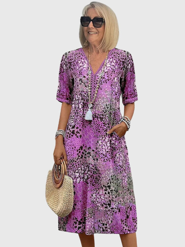 Bella | Florale Midi Jurk