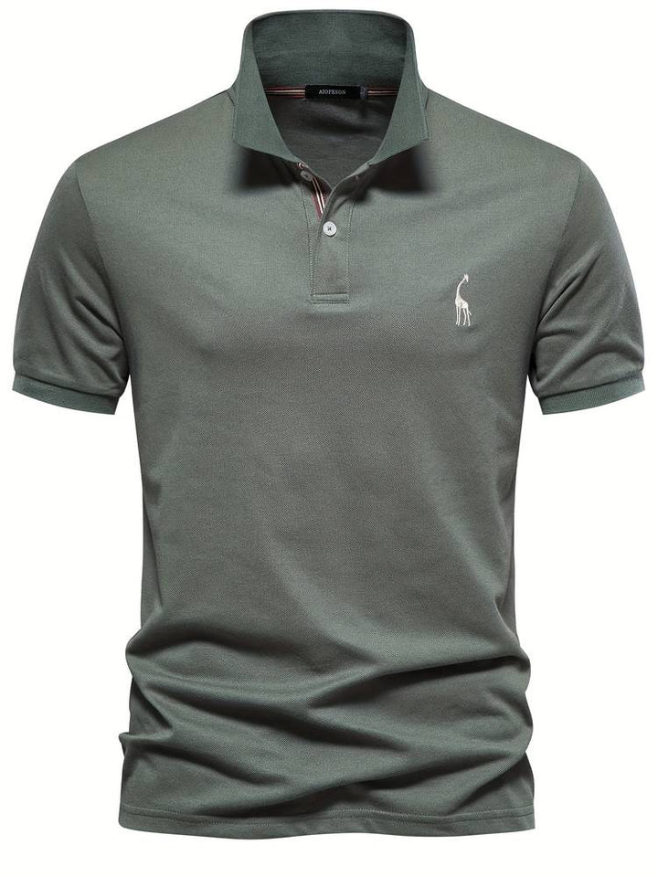 Noah | Slim Fit Klassiek Poloshirt met Sportieve Kraag-Detail