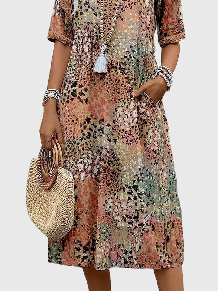 Bella | Florale Midi Jurk