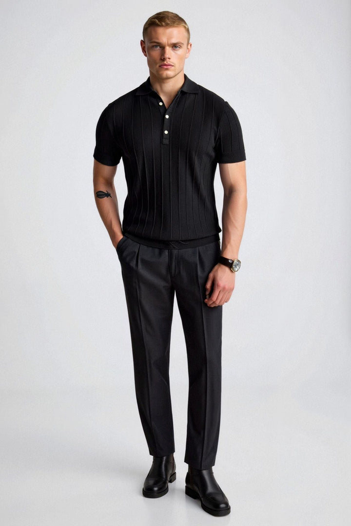 Elegante heren polo in het wit – Minimalistisch en tijdloos