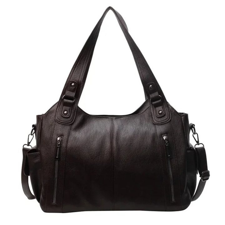 Uma | Leren tas met ritsen