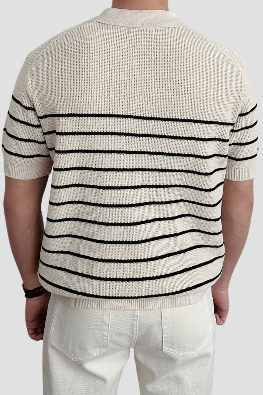 Gestreept herenpoloshirt met korte mouwen – Tijdloos &amp; Veelzijdig
