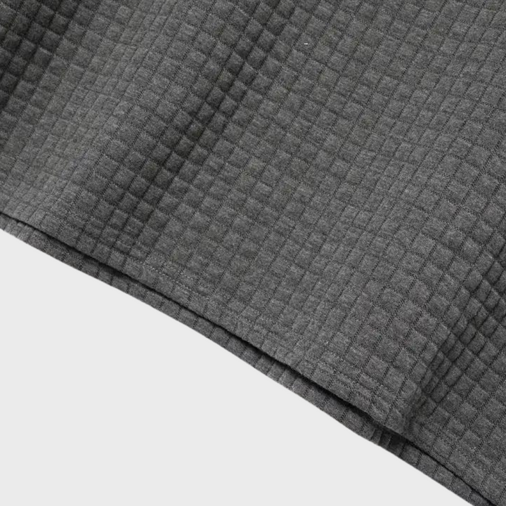 Liam | Wafelstructuur Poloshirt met opvallende contrastkleur