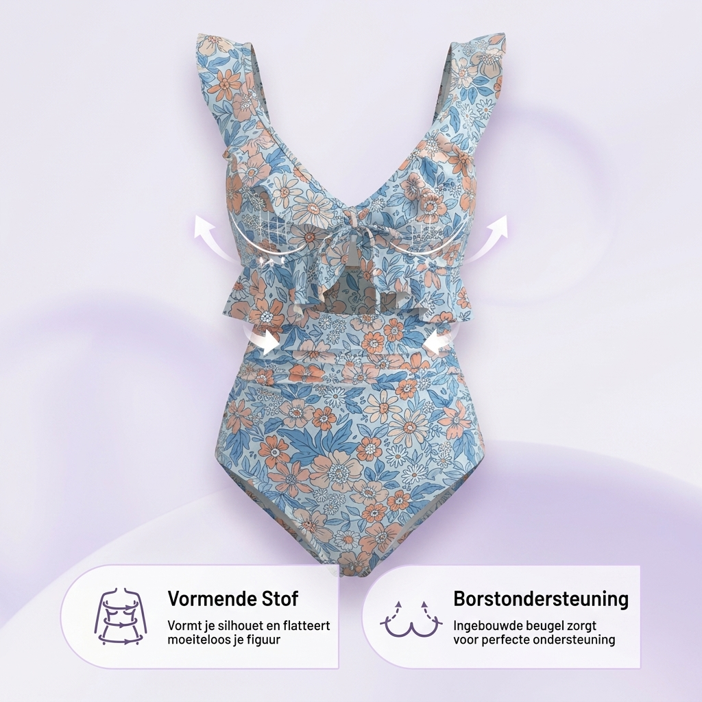 Charlotte | Flirterig Badpak met V-hals