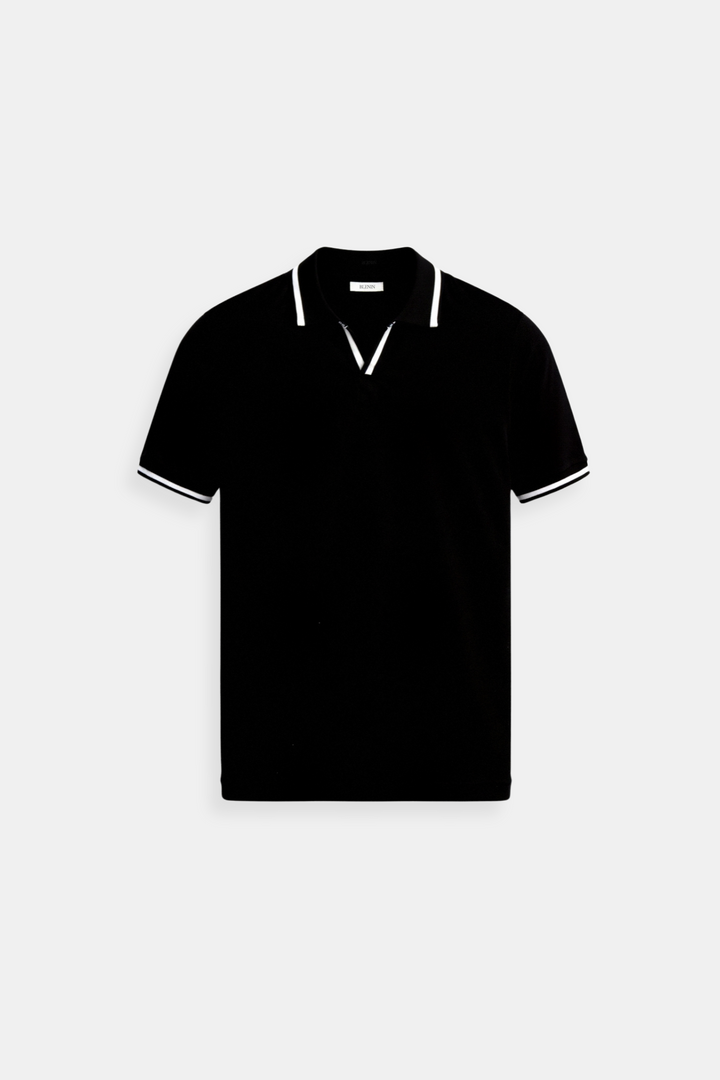 Heren Poloshirt met Contrastdetails – Elegant & Modern