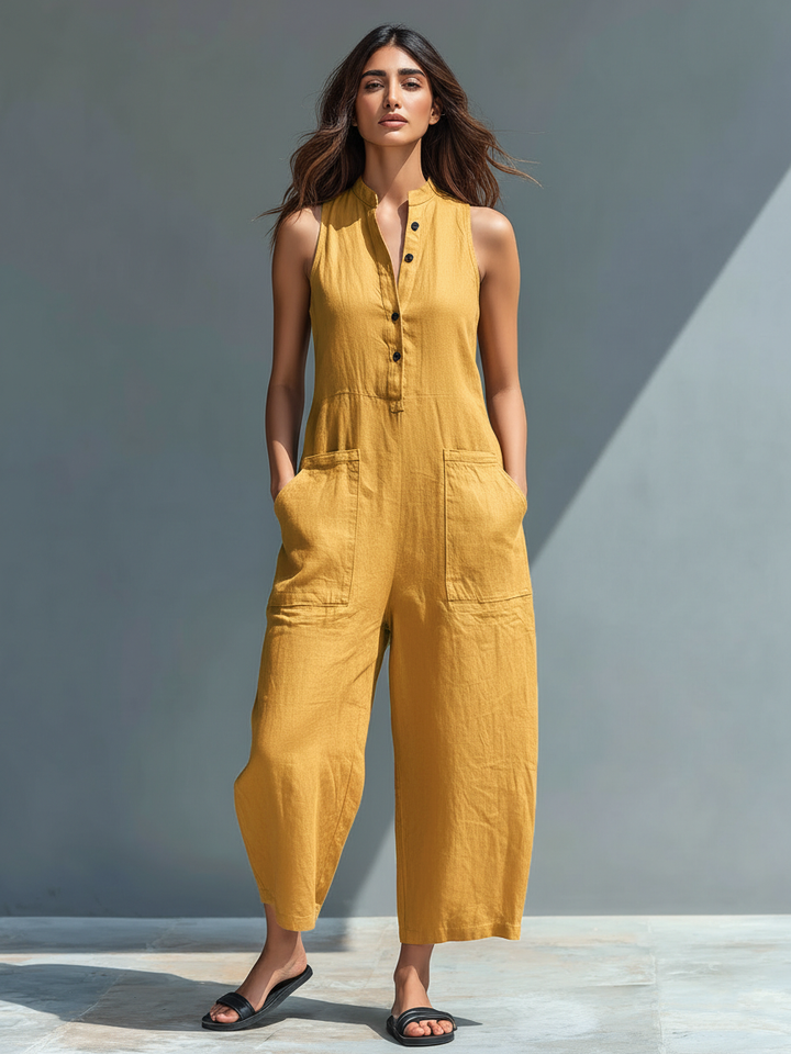 Lucinda | Elegante Mouwloze Jumpsuit